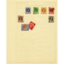 1950s Rhodesia Hand Made Stamp Album Page 8pcs (STM-0279)