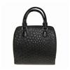 Image 1 : Ladies Black Ostrich Hide Skin Handbag (ACT-040)