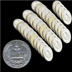 1959D GW 25c Silver BU MS64/65 34pc Roll (COI-7892)