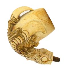 Antique Claw Meerschaum Pipe Head w/ Case (ANT-1058)