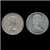 1958/67 Canada $1 Silver AU Pair (COI-7966)