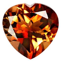 7.74ct Heart Orange Imperial Topaz Appr Est $19k (GEM-27726)