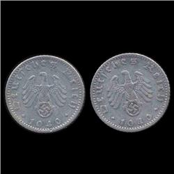 1940F Nazi Germany 50pfg AU Scarce (COI-8114)