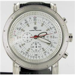 New Super Techno Diamond Bezel Mens Watch (WAT-194)