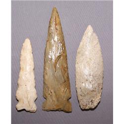 THREE SPEAR HEADS