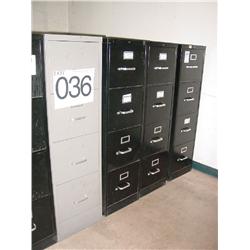4 DRW FILE CABINET (X4)