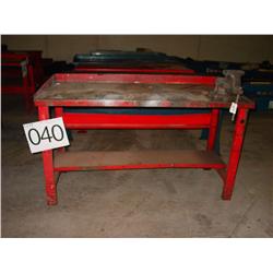 SHOP TABLE W/VISE