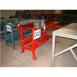 SHOP TABLE W/VISE