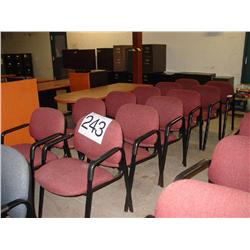 SIDE CHAIRS (X12) BURGUNDY