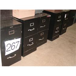 2 DRW FILE CABINETS (X5) BLACK