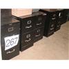 Image 1 : 2 DRW FILE CABINETS (X5) BLACK