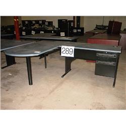 L SHAPE DESK BLUE