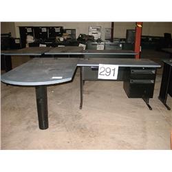 L SHAPE DESK BLUE