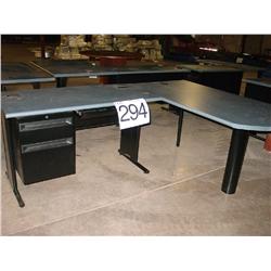 L SHAPE DESK BLUE