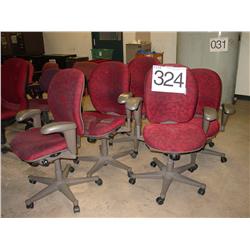 CASTERED CHAIRS (X5)