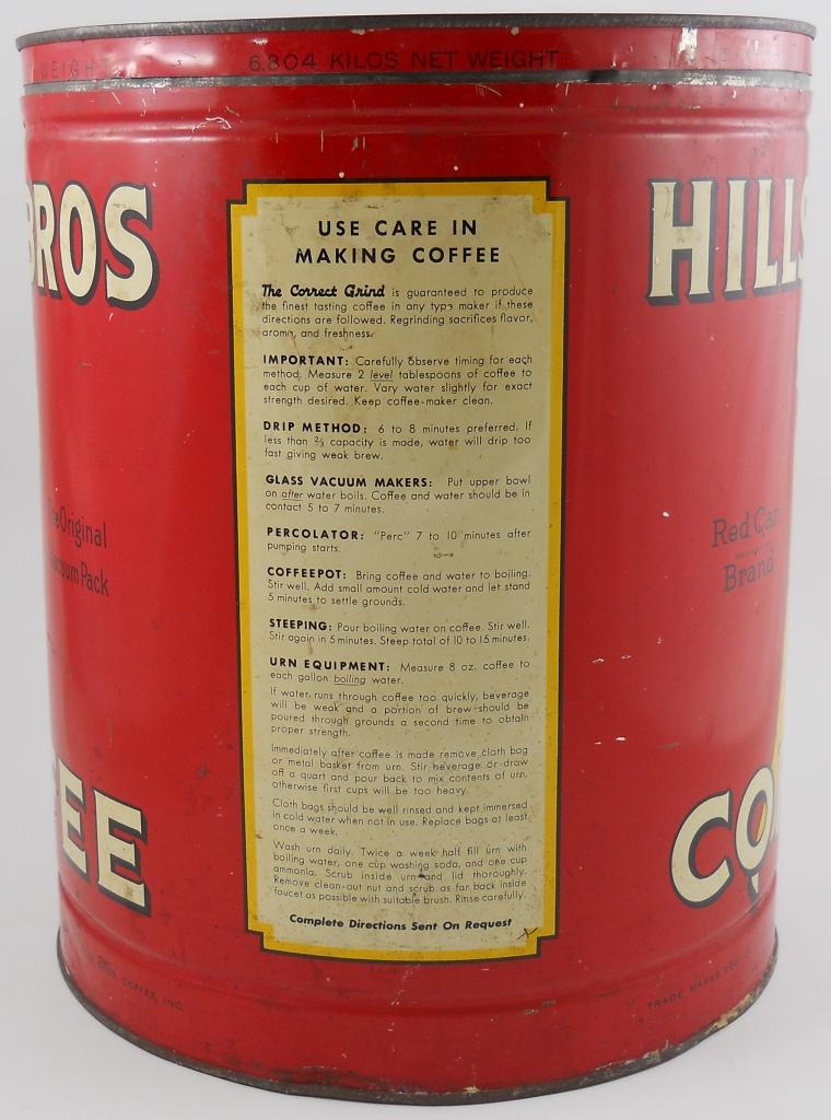 Hills Bros 5 Pound Coffee Can Hills Bros 5 Pound Coffee Can