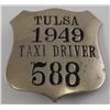 Image 1 : Taxi Driver Badge from Tulsa