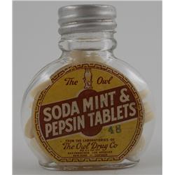 Full Bottle of Owl Drug Pepsin Tablets