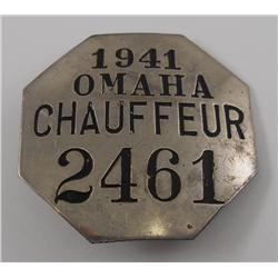 Chauffeur Badge from Omaha