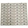 Image 1 : Uncut Sheet of 32 US $2.00 Bills