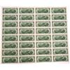 Image 2 : Uncut Sheet of 32 US $2.00 Bills