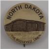 Image 3 : Celluloid Pinback of Roosevelt Cabin