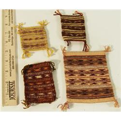 4 Miniature Navajo Rugs
