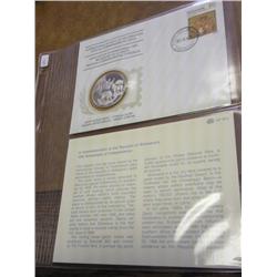 BOTSWANA FDC WITH STERLING PF MEDAL .6 OZ