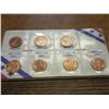 Image 1 : 1982 7 VARIETY LINCOLN CENT SET (UNC)