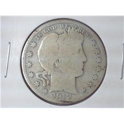 1912-D BARBER HALF DOLLAR