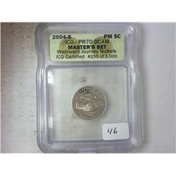 2004-S WESTWARD JOURNEY NICKEL ICG PR70DCAM