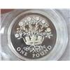 Image 1 : 1991 UNITED KINGDOM SILVER PROOF ONE POUND COIN
