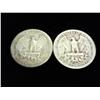 Image 2 : 2-WASHINGTON SILVER QUARTERS