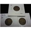 Image 1 : 1911-D, 12-D & 13-D LINCOLN CENTS