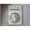 Image 1 : 1923 PEACE SILVER DOLLAR ANACS MS64