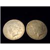 Image 1 : Two 1922 Silver Peace Dollars