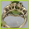 Image 3 : Genuine  9.96 ctw  Peridot Ring  14KT Yellow Gold  Ring Size  5