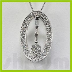Genuine 0.65ctw Diamond Necklace 14K Gold 4.00g