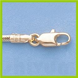 Genuine 16" 14kt Italian Gold-Yellow 1.6mm, D/C Snake Chain Gauge:040, 7.9gr