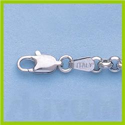 Genuine 16" 14kt Italian Gold-Yellow or White 3.8mm, Rolo  Chain Gauge:044, 7.8gr