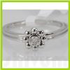 Image 2 : Genuine 0.08 ctw Diamond Ring 14K White Gold