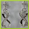 Image 1 : Genuine 0.410 ctw Diamond Earring 18kt Gold-White