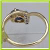 Image 3 : Genuine  0.58 ctw  Iolite Ring  14KT Yellow Gold  Ring Size  7.5