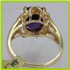 Image 3 : Genuine  2.57 ctw  Amethyst Ring  14KT Yellow Gold  Ring Size  6
