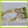 Image 2 : Genuine  6.56 ctw  Peridot Ring  14KT Yellow Gold  Ring Size  6