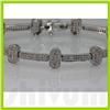 Image 2 : Genuine 1.81ctw Diamond Bracelet 14K White Gold 