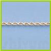 Image 2 : Genuine 16" 14kt Italian Gold-Yellow 2.0mm, D/C  Rope Chain Gauge:D/C or Reg.,  5.0gr