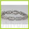 Image 1 : Genuine 3.83ctw Diamond Bracelet 14K White Gold 