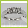 Image 1 : Genuine 0.73 ctw Diamond Ring 14K White Gold
