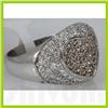 Image 3 : Genuine 1.33 ctw Diamond Ring 14K White Gold